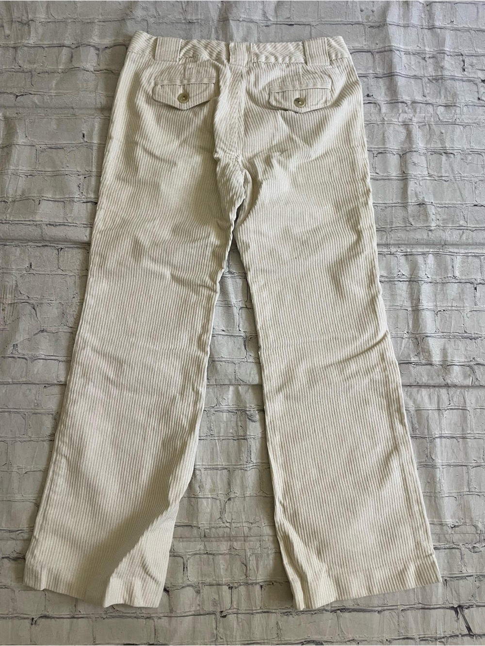 Banana Republic Factory Cream Corduroy Pants - Picture 3 of 5